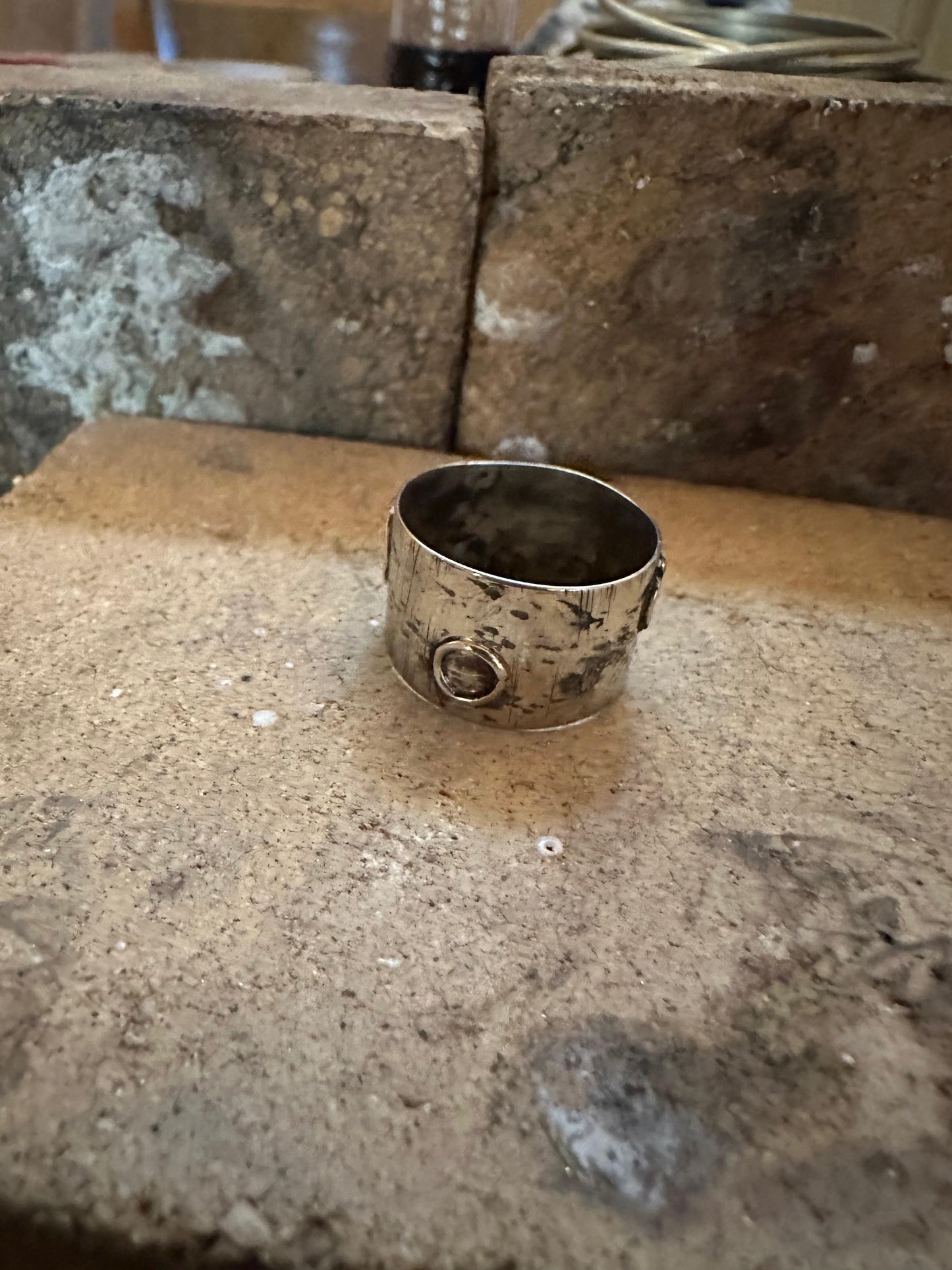 Anillo Alpaca Lunar