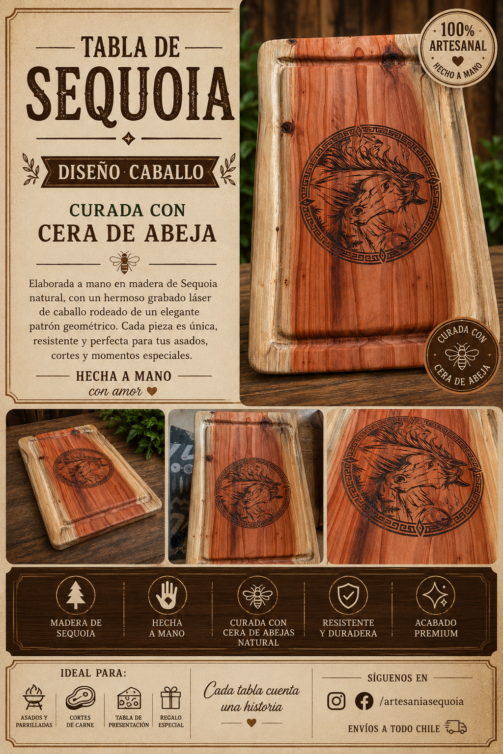 tabla Sequoia Caballo