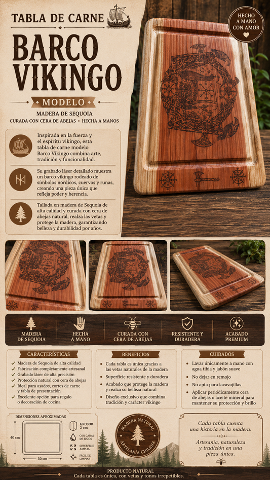 Tabla Sequoia vikingos