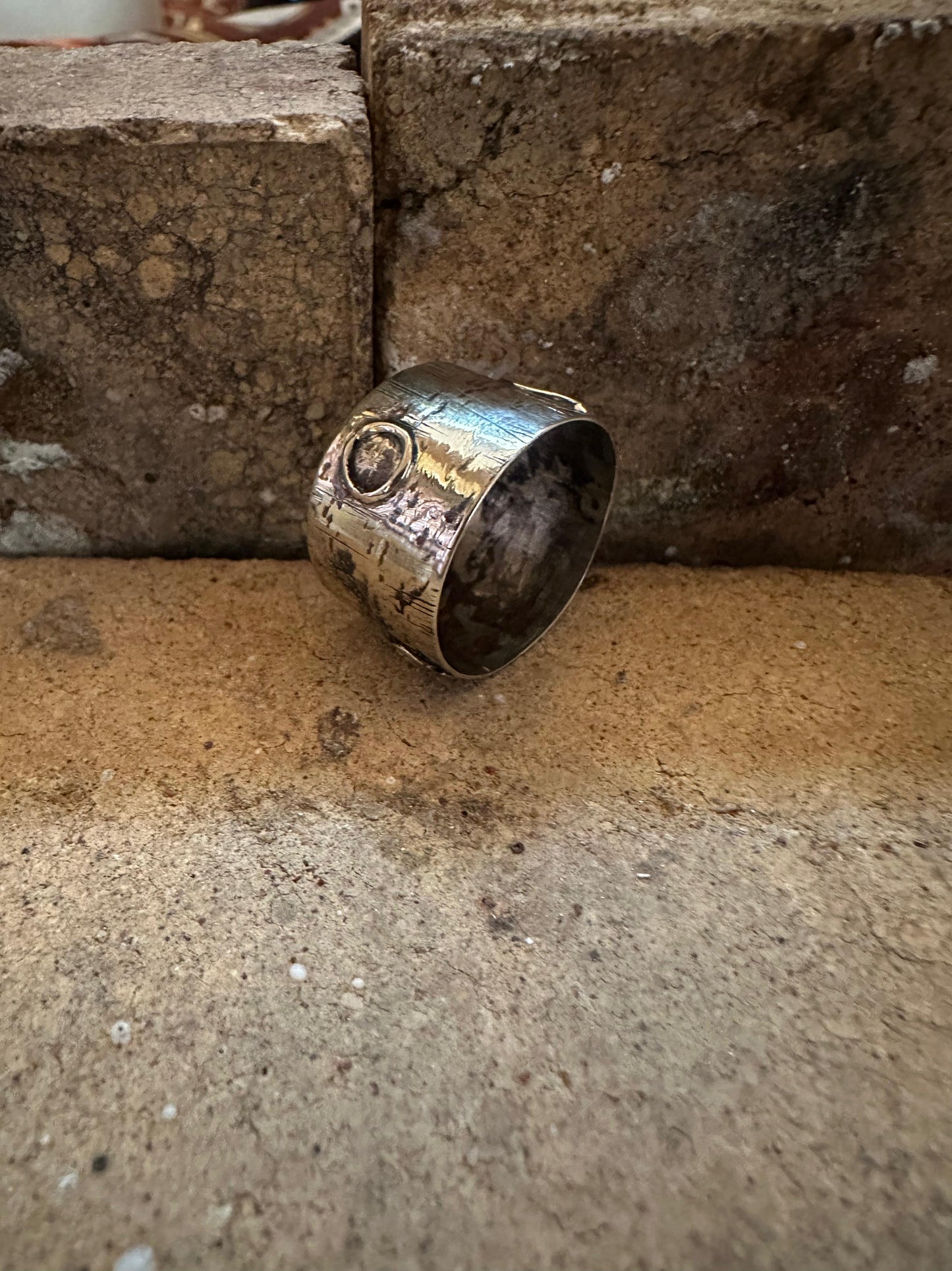 Anillo Alpaca Lunar