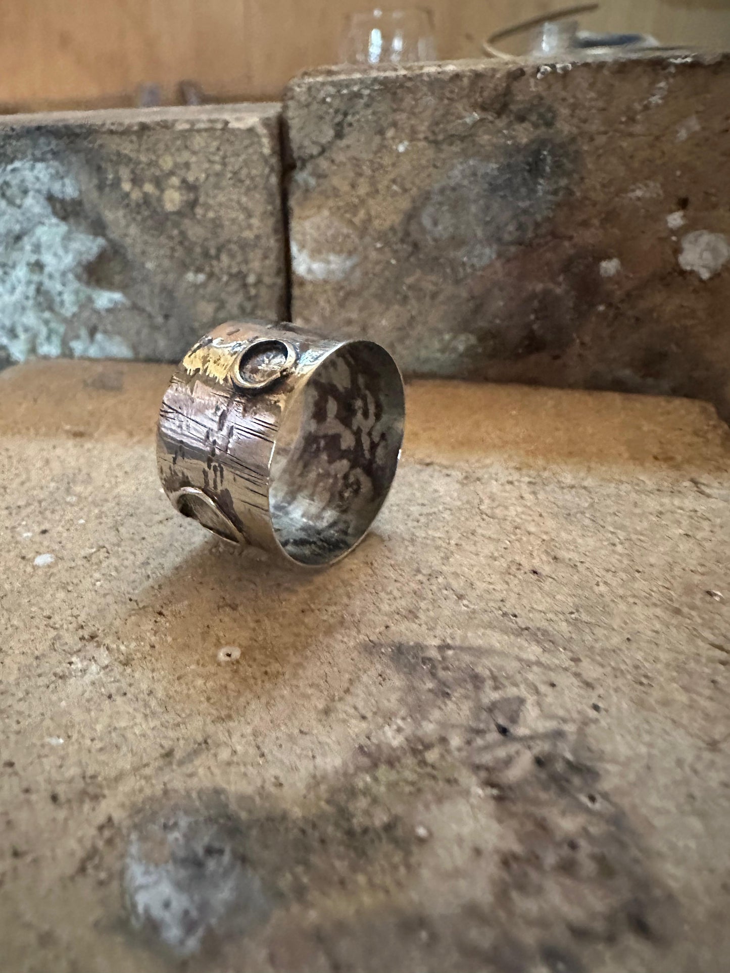 Anillo Alpaca Lunar