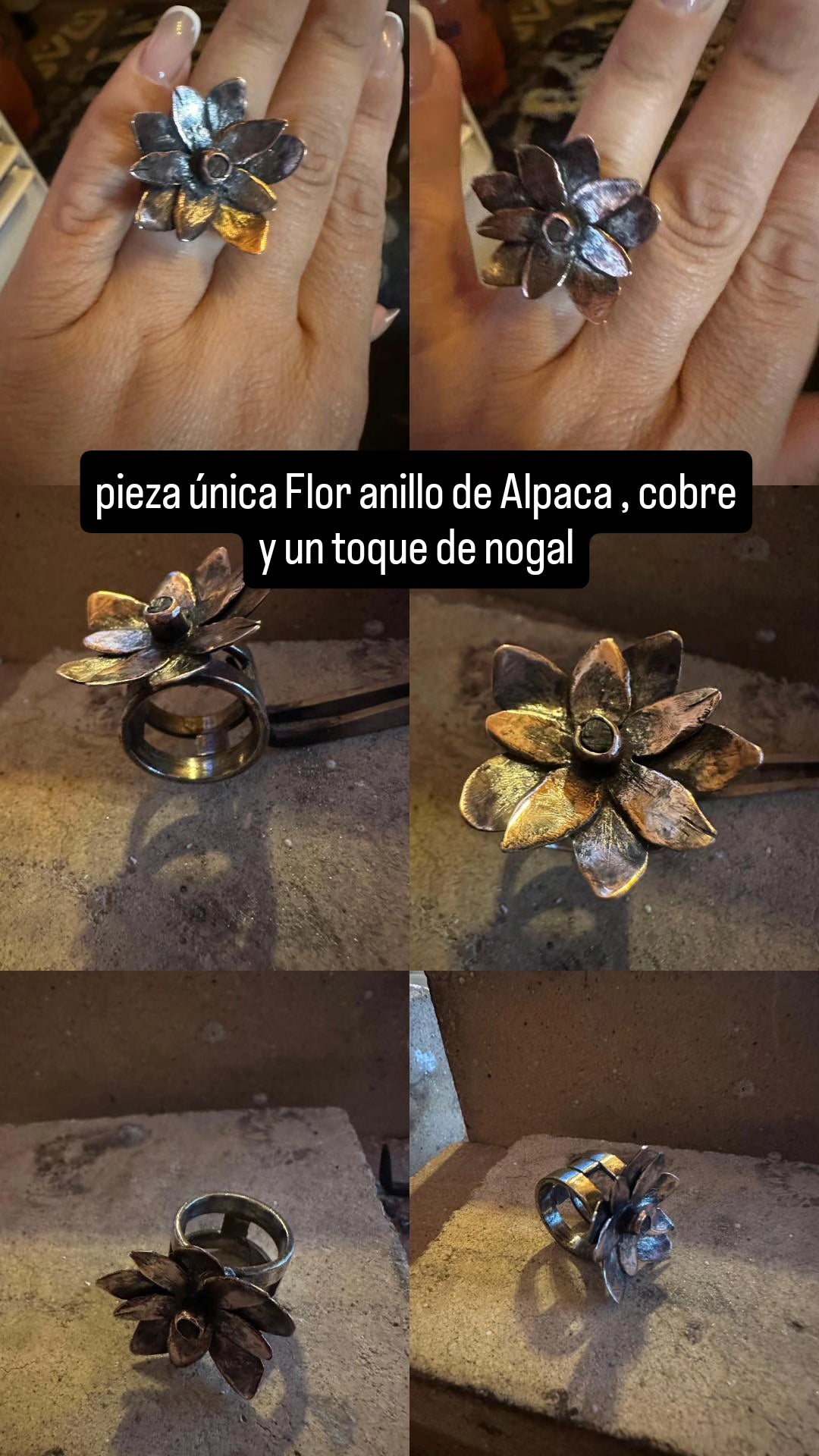 Anillo Flor Cupper