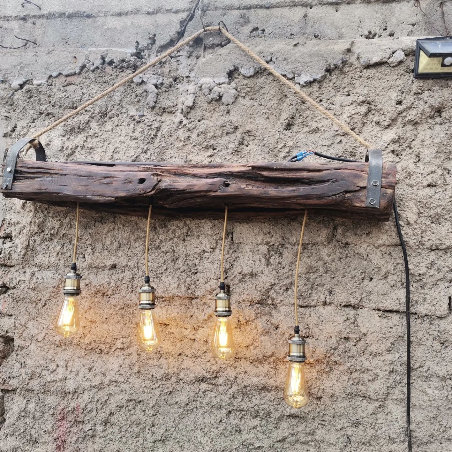 Lampara de Durmiente Roble